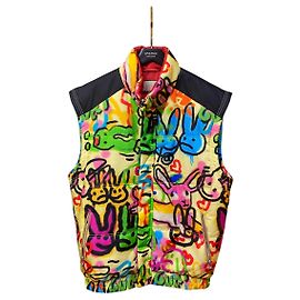 Gucci Multicolour Patterned Sleeveless Puffer Jacket Other