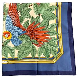 Bufanda de seda Hermès LES PERROQUETS Otro