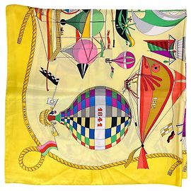 Bufanda de seda Hermès LES FOLIES DU CIEL Otro