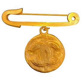 Chanel double C golden brooch Other