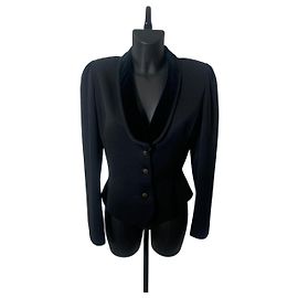 Lanvin Black Jacket with Velvet Collar Other