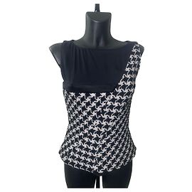 Christian Dior Houndstooth Silk Top Other