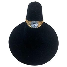 Autre Marque Small Ring in 18K Yellow Gold and Platinum Other