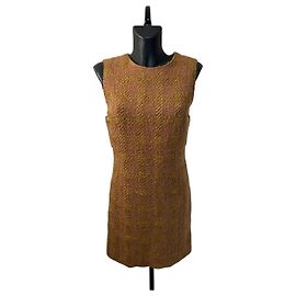 Abito Chanel Tailleur in marrone con Gripoix (FW 1996/1997) Altro