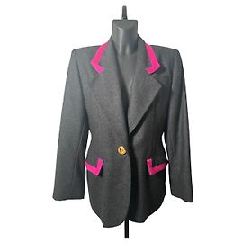 Givenchy Grey Wool Blazer with Pink details Other