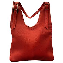 Hermès Hermes red leather handbag Other