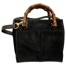 Borsa in suede nera Gucci Altro