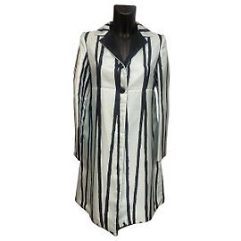 Abrigo de seda a rayas Miu Miu Otro