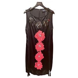 Lanvin Black Satin Sleeveless Dress Other