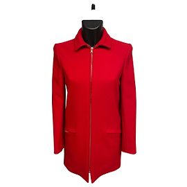 Miu Miu Red Wool Coat Other