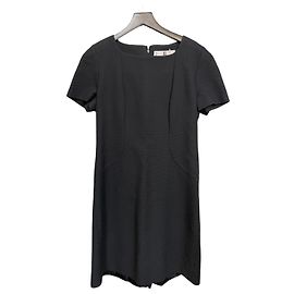 Givenchy Boutiques Black Textured Dress Minimal Structured Made in France Other