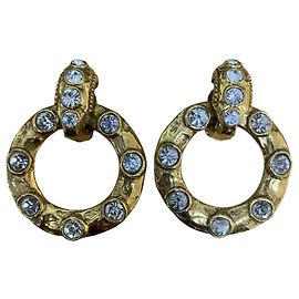 Orecchini a cerchio Chanel con strass Altro