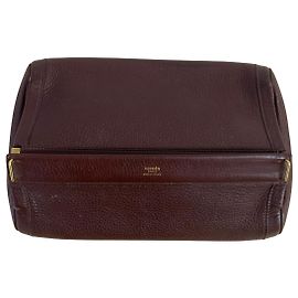 Clutch Equi Havana em couro marrom Hermès Outro