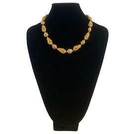 Autre Marque Collier long en perles dorées filigranées Coco Chanel par Goossen Autre