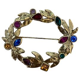 Yves Saint Laurent Lorbeerkranz Brosche Andere
