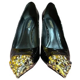 Louis Vuitton Black Leather Heels Other