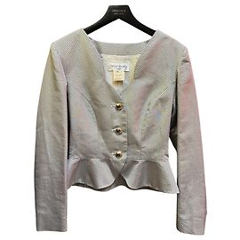Yves Saint Laurent Short Jacket, Gray Other
