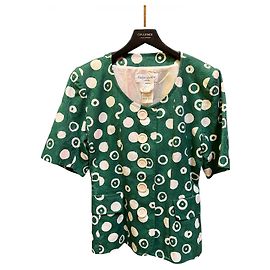 1994 Yves Saint Laurent green and white patterned tailored jacket Other
