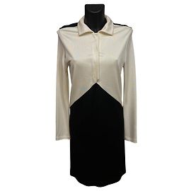 Abito Colorblock Nero & Avorio BALENCIAGA Paris Altro