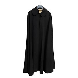 Autre Marque SAINT LAURENT Rive Gauche Black Cape Coat Other