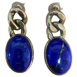 Autre Marque Orecchini Vintage in Lapis Lazuli degli anni '70 (oro 18k) Altro