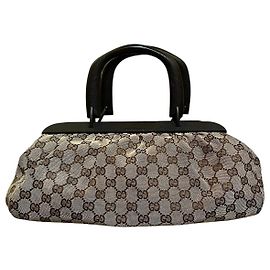 Beige Monogramm-Canvas-Handtasche von Gucci Andere