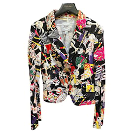 Moschino Multicolor Patterned Tailored Jacket Other