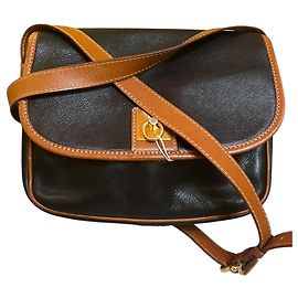 Céline Shoulder Bag in Black and Brown Leather Other