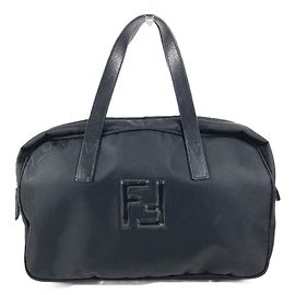 Sac à main vintage avec logo FF de Fendi Noir