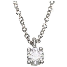 Tiffany & Co. Solitaire Halskette Silber