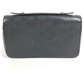 Cartera Larga Zippy XL Damier Infini Louis Vuitton Negro