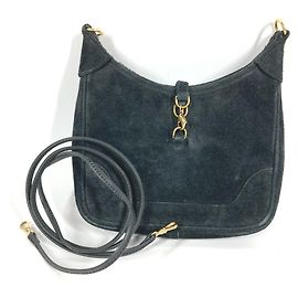 Bolsa de Ombro Mini Trim Hermès Preto