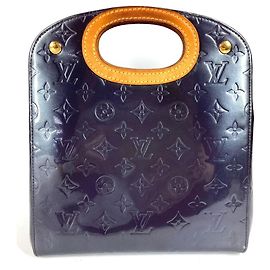 Louis Vuitton Monogram Vernis Maple Drive Tote Bag Blue