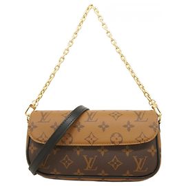 Bolsa Louis Vuitton Monogram Reverse Wallet-on-Chain Ivy Marrom