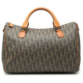 Bolsa Boston em lona revestida Trotter Diorissimo marrom da Dior Marrom
