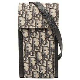 Suporte para telefone em canvas azul oblíquo Dior Azul Azul marinho