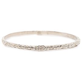 Bracciale in strass placcato argento CC di Chanel Argento