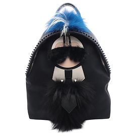 Fendi Black Karlito Nylon Backpack Black