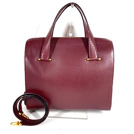 Bolsa tote 2 em 1 com logo Must da Cartier Bordeaux