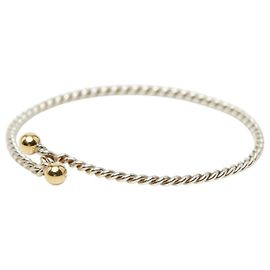 Pulseira de bangles dupla com torção Tiffany & Co. Prata Dourado