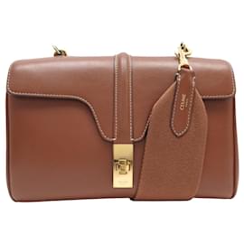 Céline CELINE TEEN 16 SOFT PM 196853 CAMEL LEDER HANDTASCHE Kamel