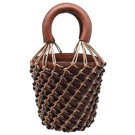 Borsa a secchiello Moreau di Staud in pelle marrone Marrone Rosso