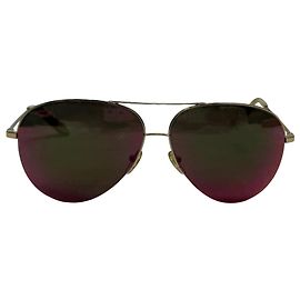 Victoria Beckham Gradient Aviator Sonnenbrille aus goldfarbenem Metall Golden