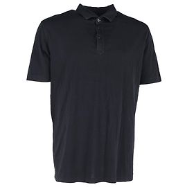 Polo de manga curta Brunello Cucinelli em algodão preto Preto