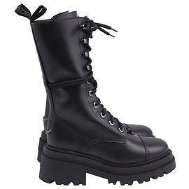 Zadig & Voltaire Ride High-Top Boots in Black Leather Black