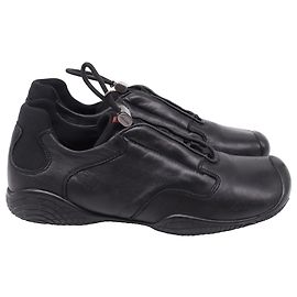 Sneakers con lacci Prada Sport in pelle nera Nero