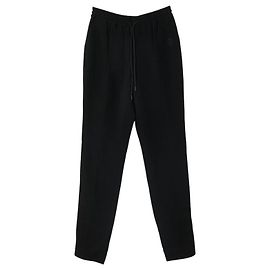 Calças de Viscose Burberry Preto