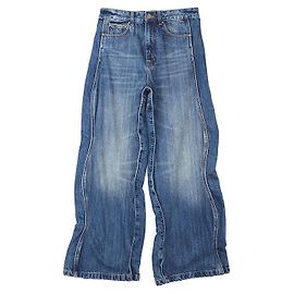 Pantalones de denim de algodón Monogram Louis Vuitton Azul Otro