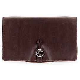 Hermès Dogon MM Swift Long Wallet Brown