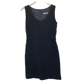 Jil Sander Wool Dress Blue Navy blue